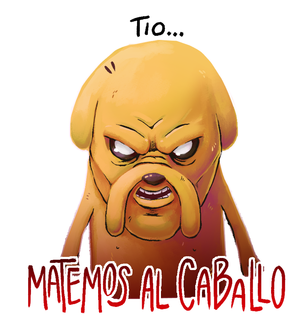 Sticker MATEMOS AL CABALLO